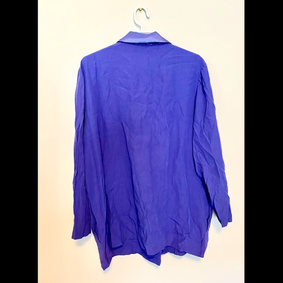 Handmade long sleeved suit jacket, size 2XL, colour Purple - Picture 2 of 6